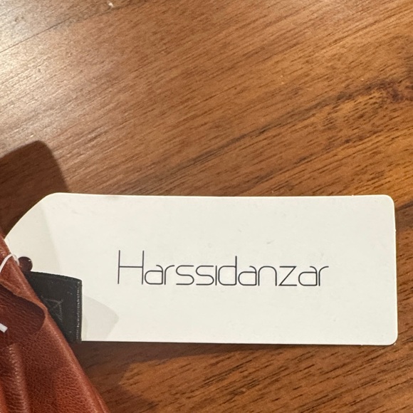 Gorgeous Harssidanzar Lamb Leather and Cashmere Gloves - in Cognac - size M NWT - Picture 5 of 8